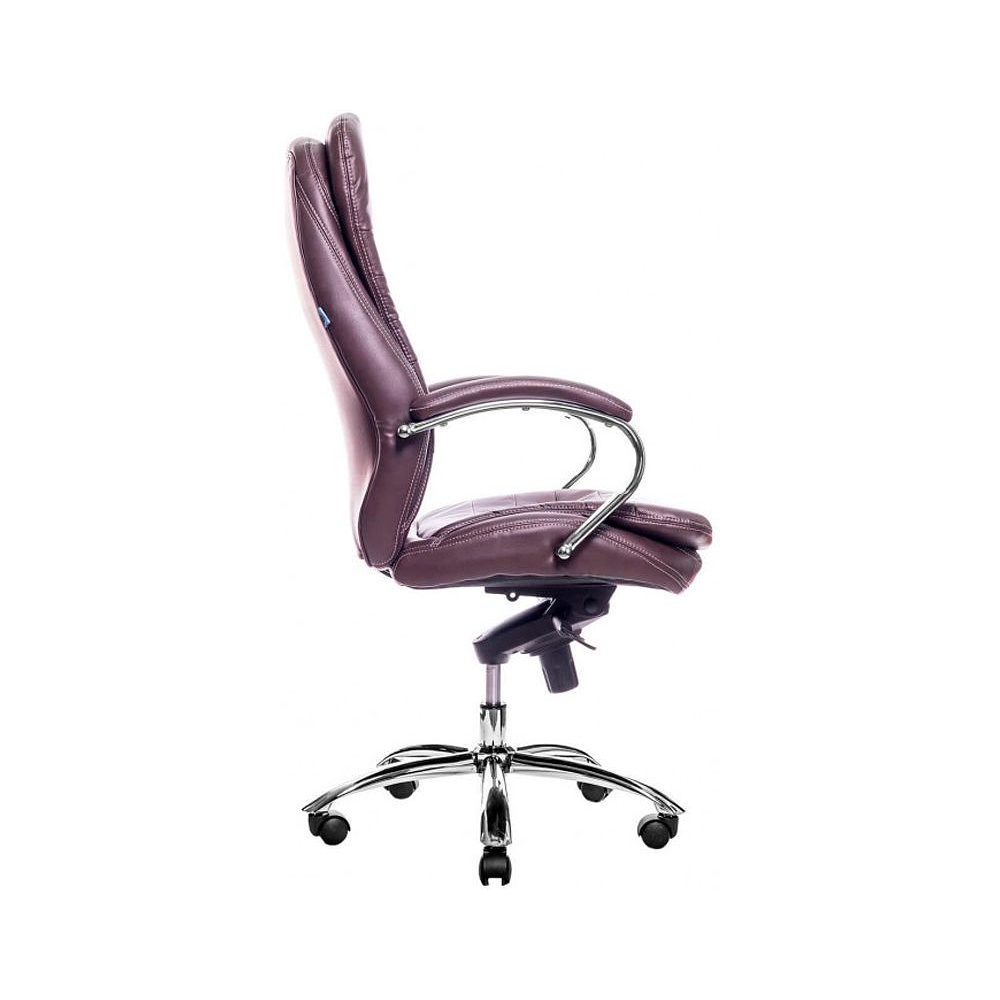 Кресло для руководителя "Valencia", экокожа, металл, коричневый - 3