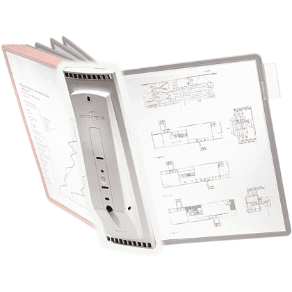 Стойка информационная "Sherpa", настенная, A4, 10 демопанелей, серый