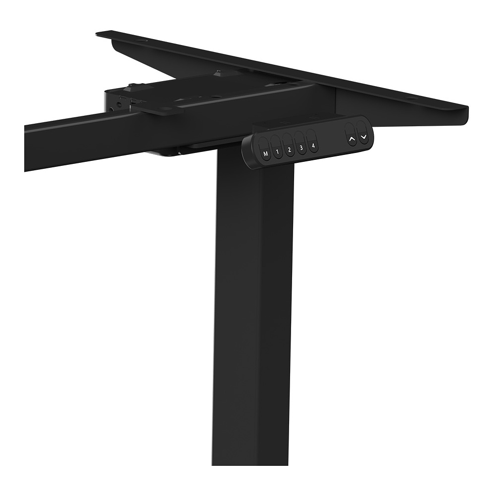 Стол с электроприводом WellDesk Prime 1300x675х18 черный/дуб канзас коричневый (9191461+9072451) - 6