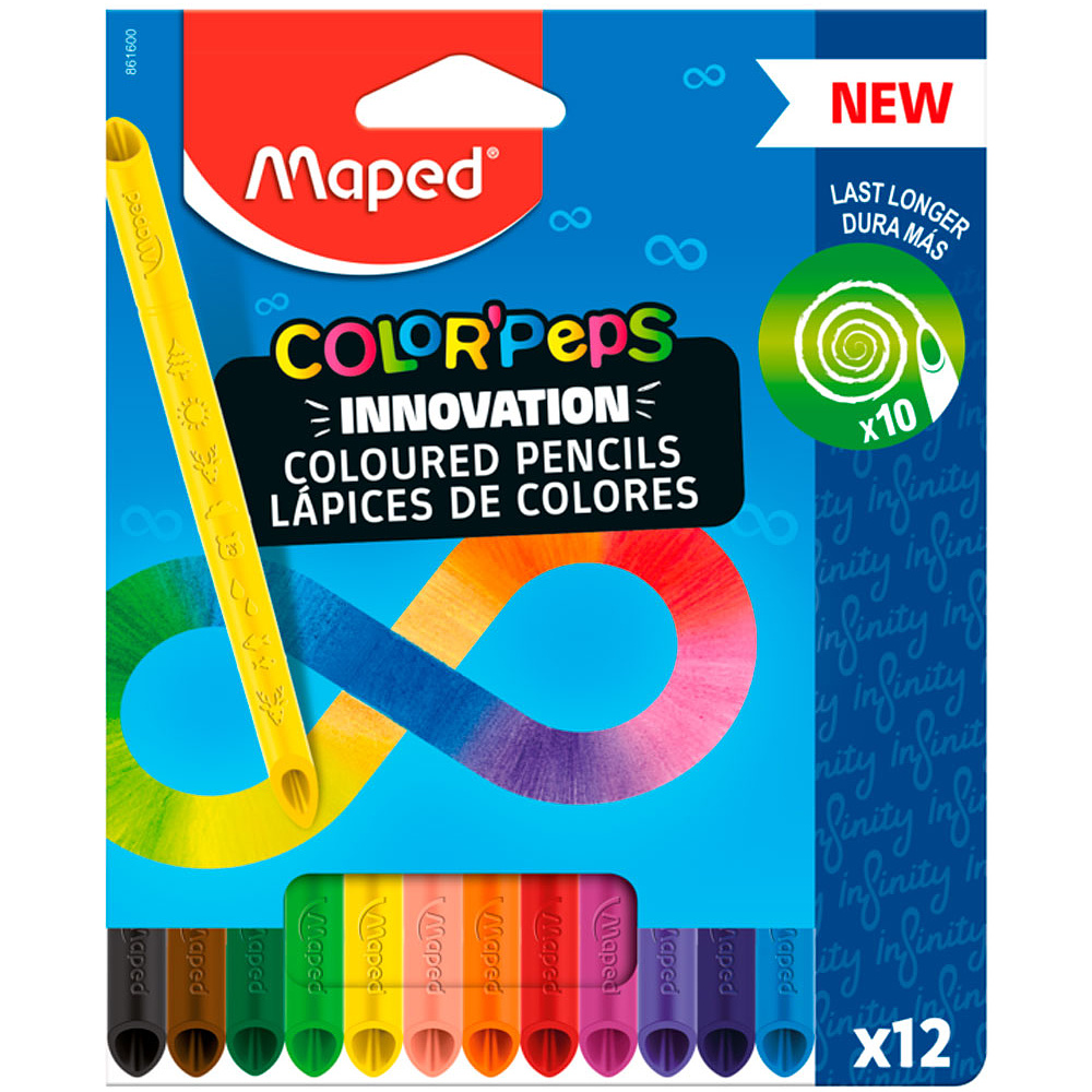 Цветные карандаши Maped "Infinity", 12 шт