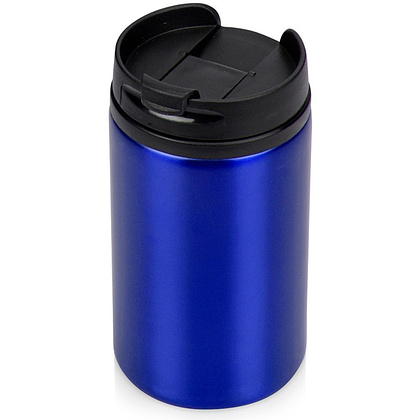Кружка термическая "Jar", металл, пластик, 250 мл, синий, черный