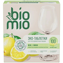 Средство для мытья посуды в посудомоечной машине "BioMio Бергамот и юдзу", таблетки, 100 шт./уп.