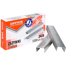 Скобы "Office Products", 24/8, 1000 шт, металлик