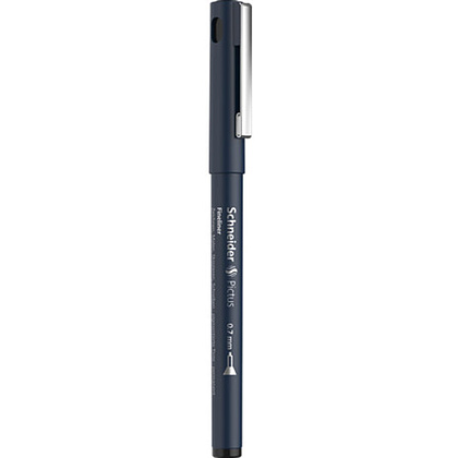 Ручка капиллярная "Schneider Fineliner Pictus", 0.7 мм, черный - 2
