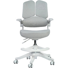 Кресло детское YOKA YC-10 Vally, сетчатая ткань, серый, пластик, белый