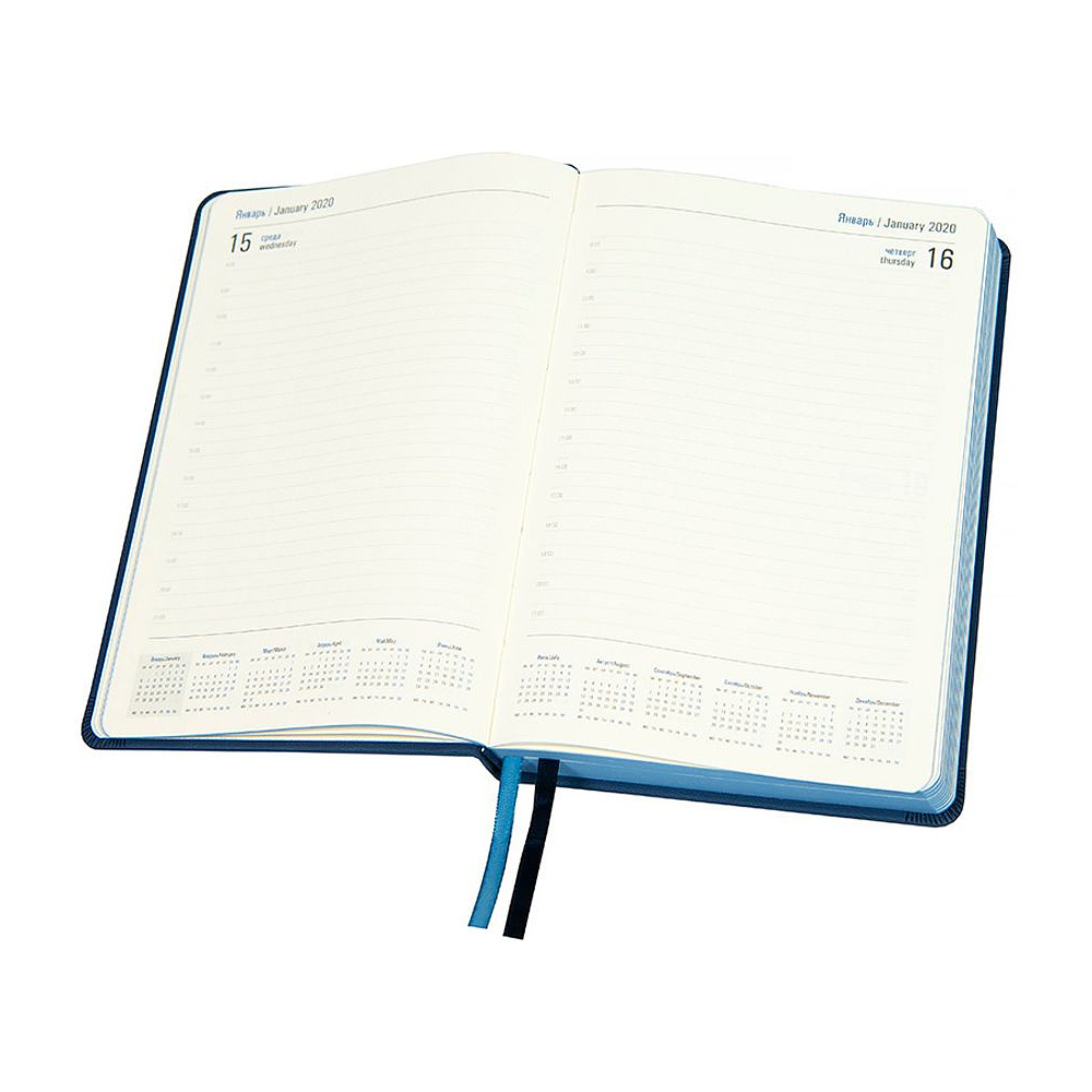 Ежедневник датированный "Softie", А5, 336 страниц, синий - 2