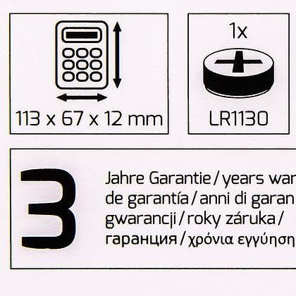 Калькулятор карманный Rebell "StarletP BX", 8-разрядный, розовый - 4