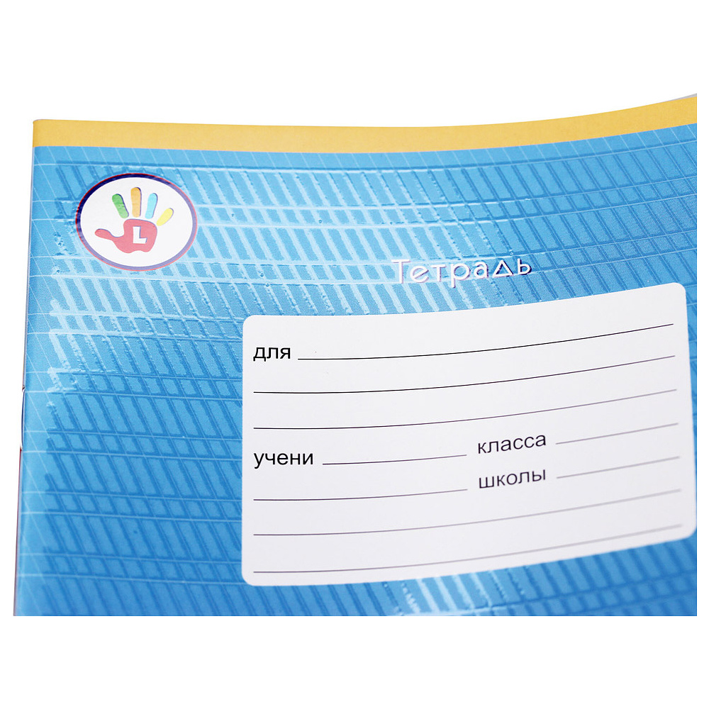 Тетрадь "Любимая палитра", A5, 12 листов, частая косая линейка, ассорти - 3