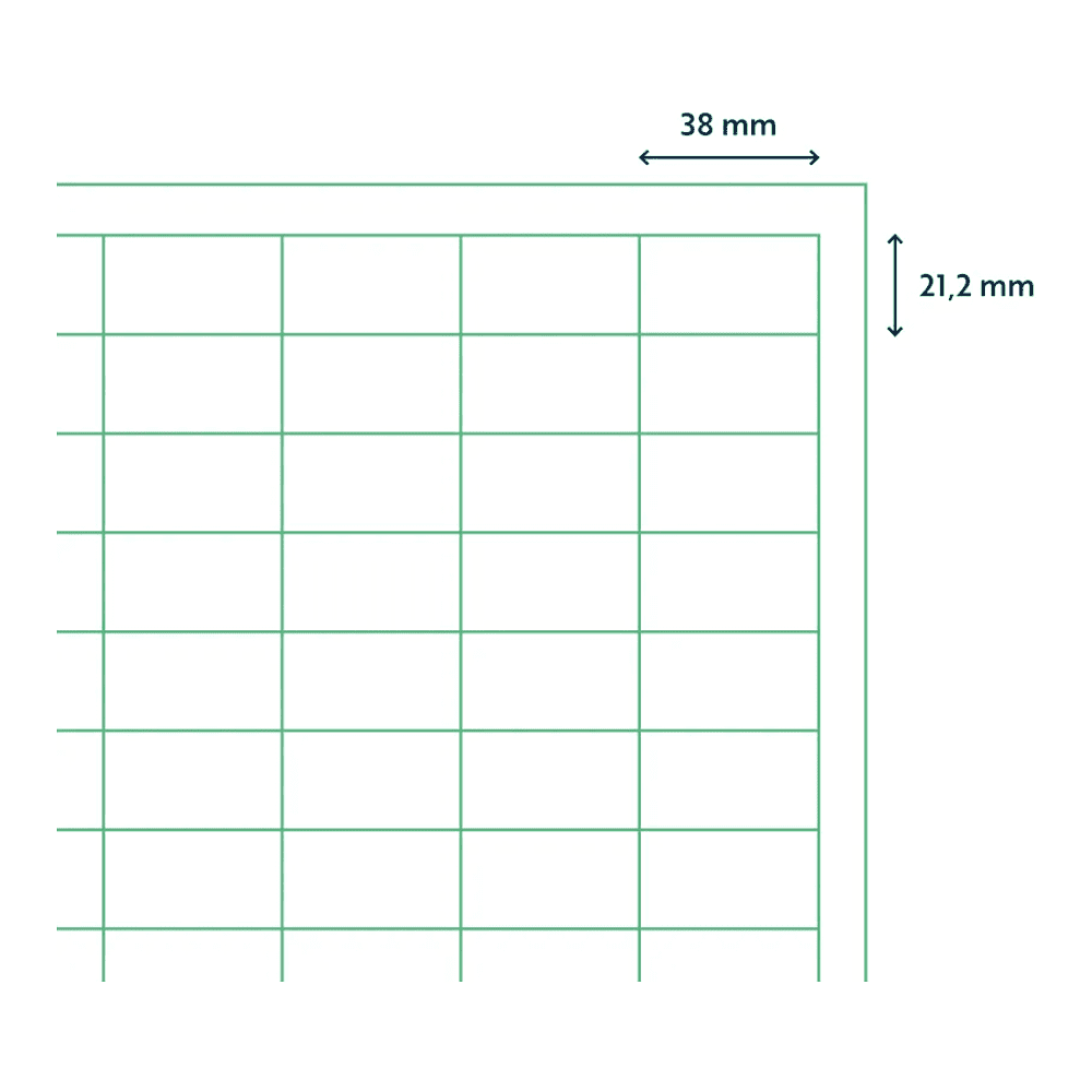 Самоклеящиеся этикетки универсальные "Rillprint", 38х21.2 мм, 25 листов, 65 штук, полупрозрачный - 3