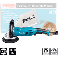 Шлифмашина по бетону MAKITA PC5000C, 1400 Вт, 125 мм