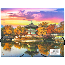 Папка на резинках "Orient", 15-34 мм., пластик