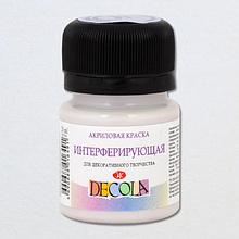 Краска акриловая интерферирующая "Декола", 513 голубая, 20 мл., банка