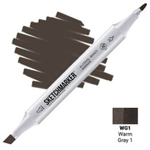 Маркер художественный "Brushmarker", двухсторонний, WG1 серый теплый 1