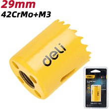 Коронка биметаллическая Deli YS EDH-SKK029-E1, 29 х 38 мм, М14