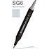 Маркер перманентный двусторонний "Sketchmarker Brush", SG6 простой серый 6
