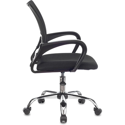 Кресло для персонала Бюрократ "CH-695NLTSL", сетка, ткань, металл, черный - 3