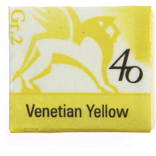 Краски акварельные "Renesans", 40 желтый венецианский, кювета
