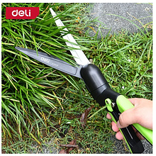 Ножницы газонные поворотные Deli GS EDL580351, пружина, тефлон, 340 мм., черный, зеленый