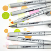 Маркер перманентный двусторонний "Sketchmarker", WG5 серый теплый 5 - 2