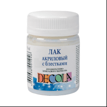 Лак акриловый "Decola" с блестками