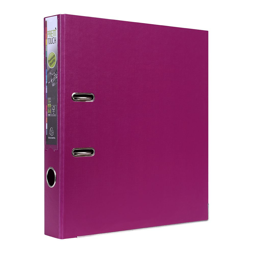 Папка-регистратор "Exacompta", A4, 50 мм, ПВХ, фуксия