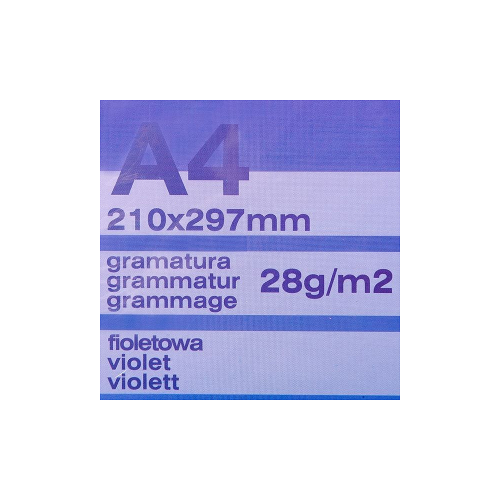 Бумага копировальная "Donau", A4, 100 листов, фиолетовый - 2
