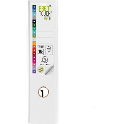 Папка-регистратор "Exacompta", A4, 80 мм, ПВХ, белый - 4