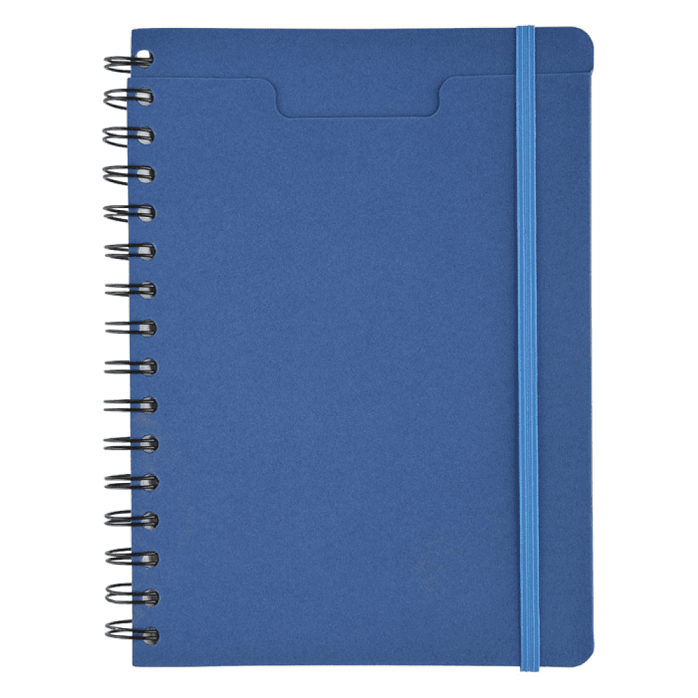 Ежедневник недатированный "Pragmatic", А5, на гребне, синий - 2