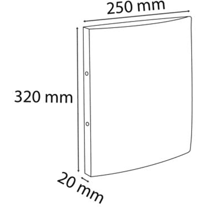 Папка на кольцах "Exacompta", картон, 20 мм, А4, зеленый - 4