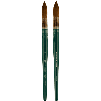 Кисть "Ладога", синтетика, круглая, на короткой ручке, №12 - 2