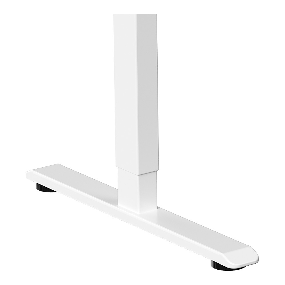 Стол с электроприводом WellDesk Prime 1300x675х18 белый/дуб денвер трюфель (9191462+9072454) - 9