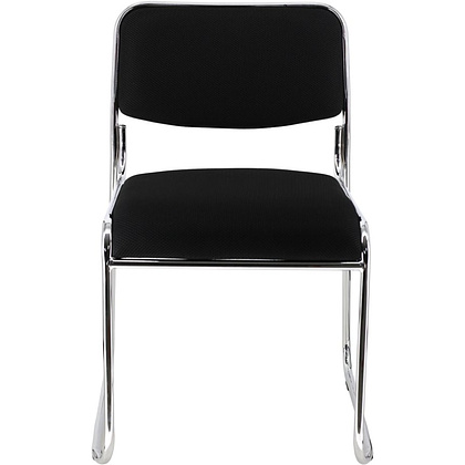 Стул для посетителей EVERPROF "Fix", ткань, металл, черный - 2