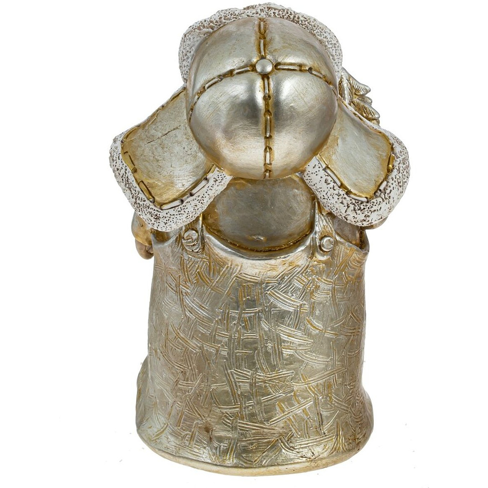 Фигурка "Гном", 15x9 см, полимерный материал, золотой - 3