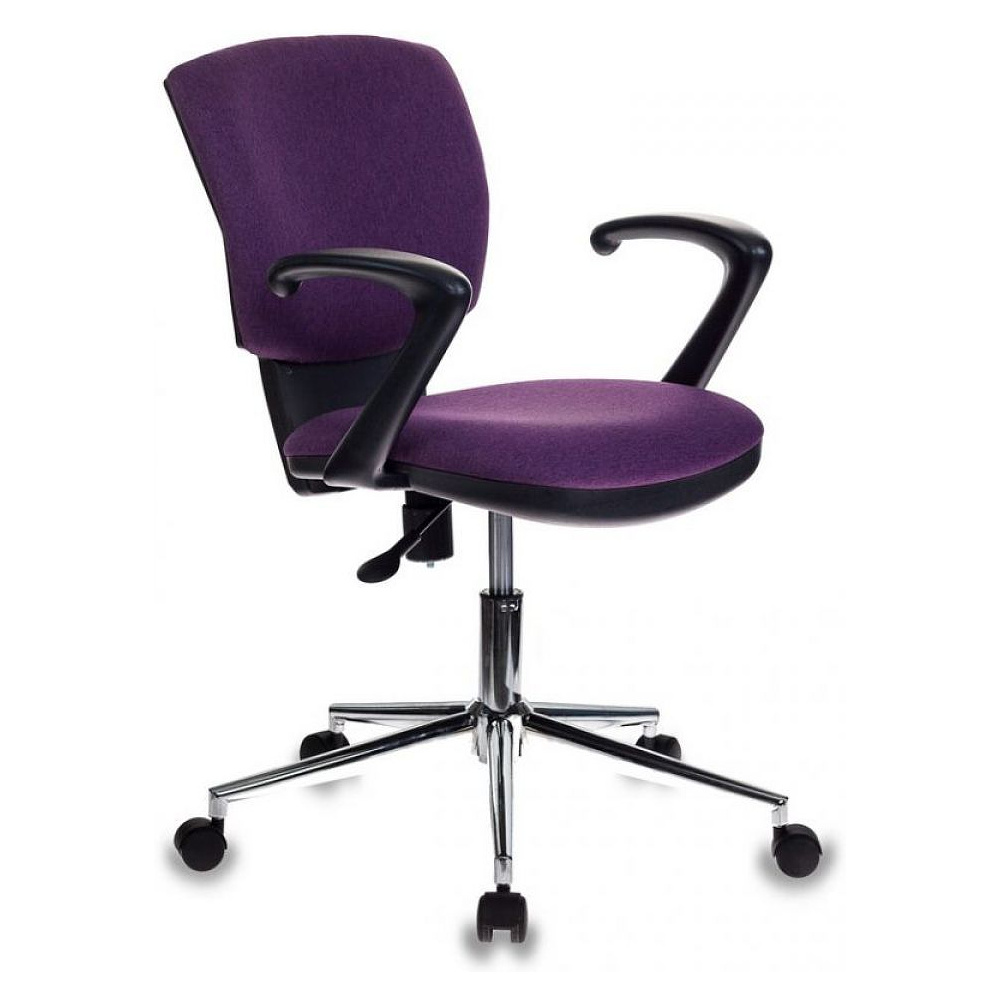 Кресло для персонала "Бюрократ CH-636AXSL", ткань, металл, фиолетовый