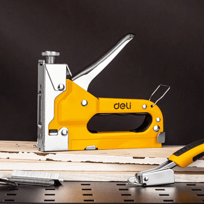 Набор механический степлер и скоборасшиватель Deli YS EDL238105, 3-в-1+ комплект скоб, кейс - 6