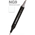 Маркер перманентный двусторонний "Sketchmarker Brush", NG9 нейтральный серый 9