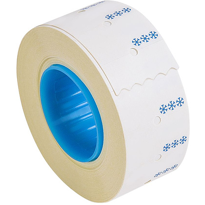 Этикет-лента для этикет-пистолета морозостойкая, 21х12х1000 мм, 1000 шт, белый