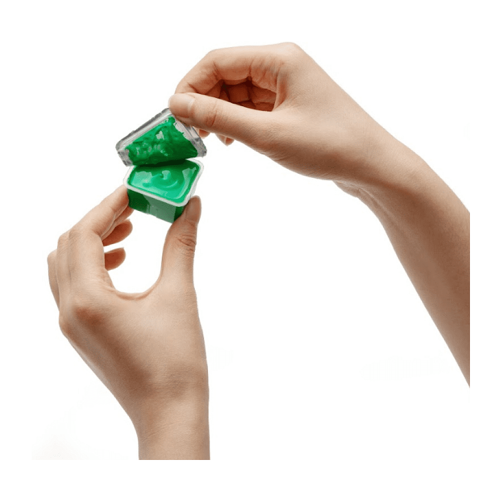 Краски гуашевые "Himi Jelly Cup. New vision", 24 цвета, кювета, розовый футляр - 11