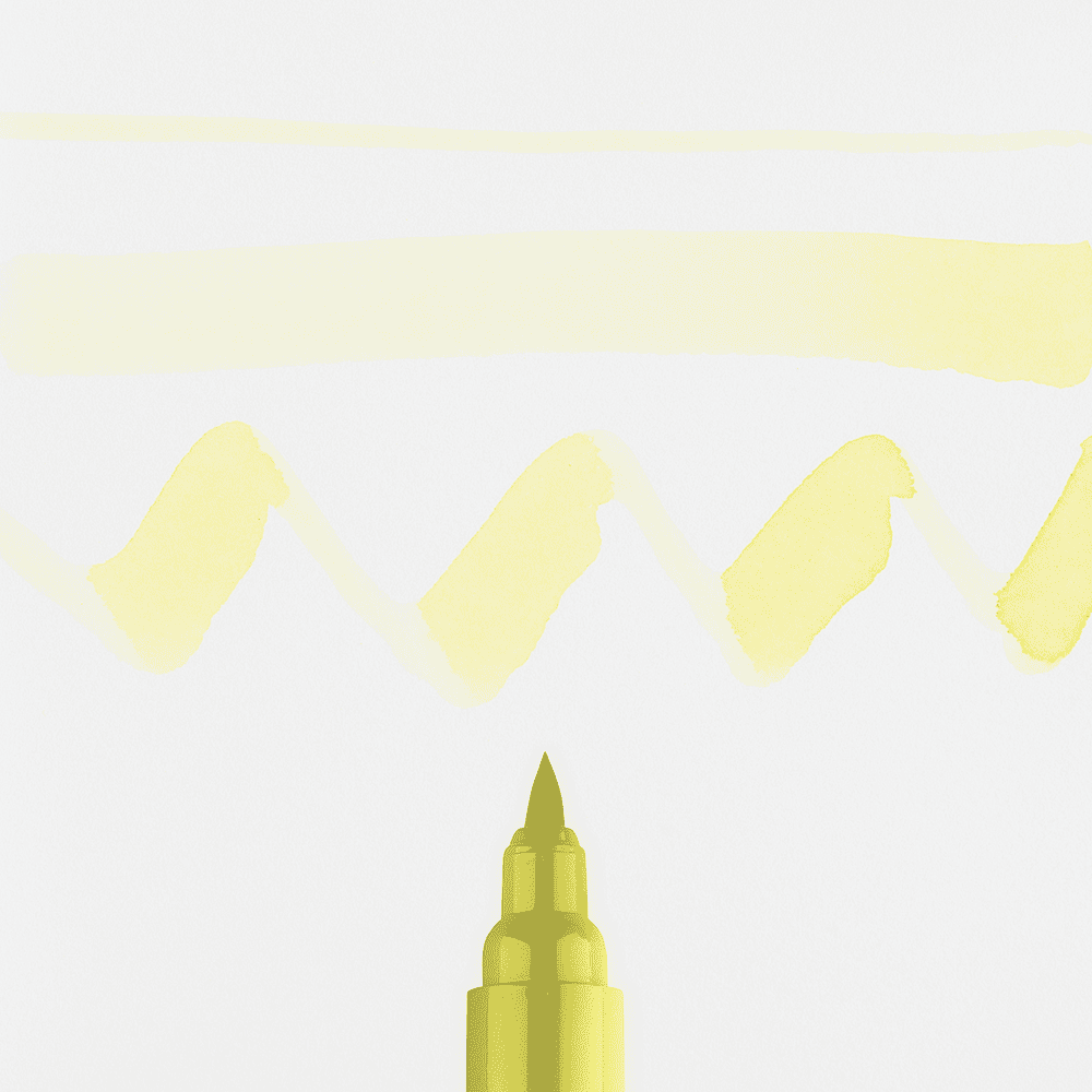 Маркер акварельный "Ecoline", 226 пастельный желтый - 2