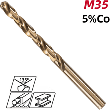 Сверло по металлу Deli RS EDH-MHZ075-E2, 7.5 мм, DIN 338, HSCo 5%