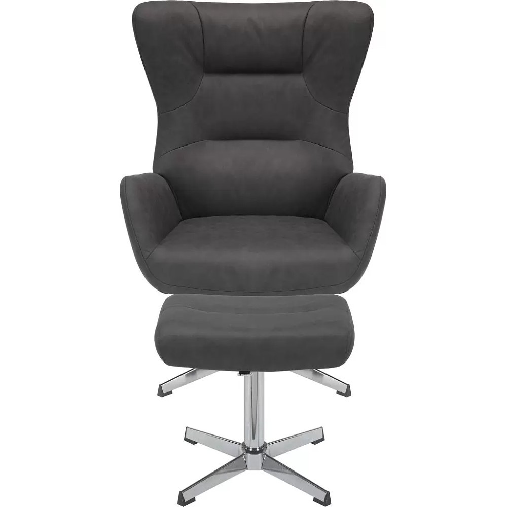 Кресло мягкое EVERPROF Apple, ткань, темно-серый - 2