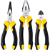 Набор плоскогубцев Deli "EDL2008Z-3", 3 шт, черный, желтый