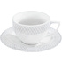 Чашка с блюдцем "WL-880105/АВ", фарфор, 240 мл, белый