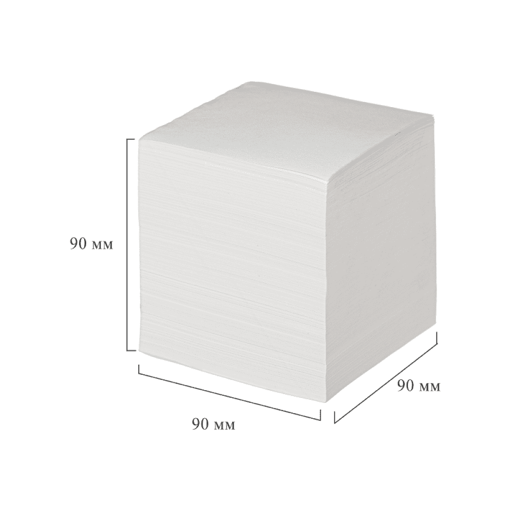 Бумага для заметок "Attache Economy", 90x90x90 мм, белый - 2