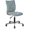 Кресло для персонала "Бюрократ СH-330M/LT", ткань, металл, серо-голубой - 2