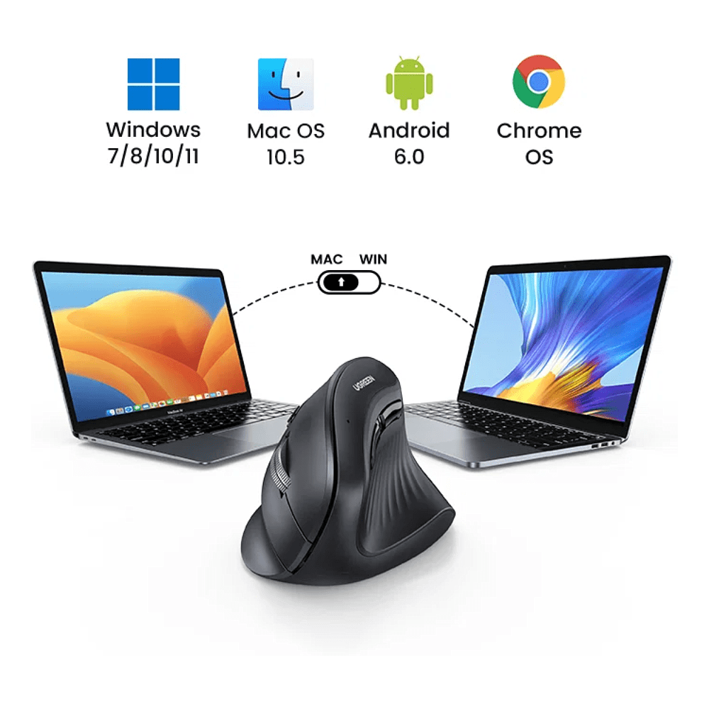 Компьютерная мышь Ugreen MU008-25444, черная - 15