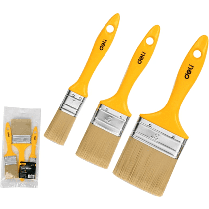 Набор кистей Deli YS EDL509157, малярных, 25/50/75 мм, смешанная щетина, 3 шт - 2
