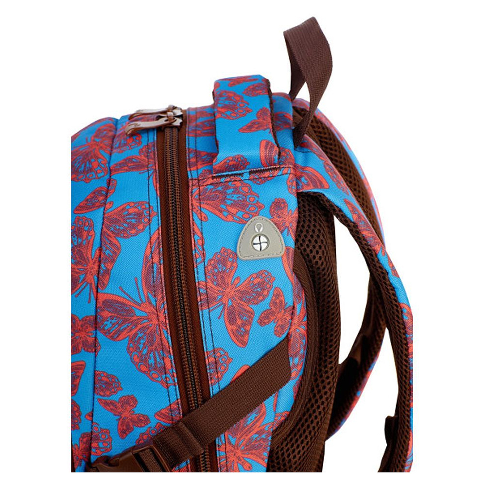 Рюкзак молодежный "Head Butterflies", голубой, розовый - 3