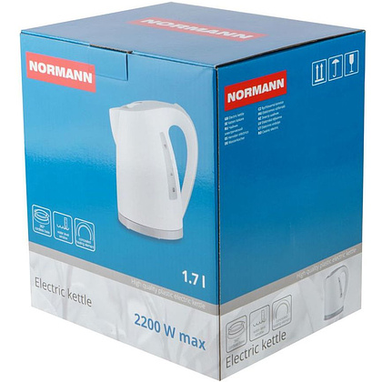 Электрочайник "Normann AKL-334", белый - 3