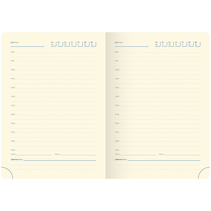 Ежедневник недатированный "xGold", А6, 320 страниц, синий - 7